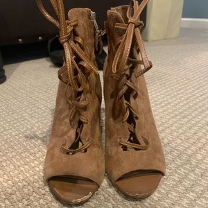 Size 8 Heels (skuffed in front where toe covers)